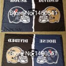 Houston Texans New Orleans Saints Helmet House Divided Flag 3ft x 5ft
