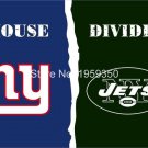 New York Giants vs New York Jets House Divided Rivalry Flag 90x150cm