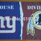 New York Giants Washington Redskins House Divided Flag 3x5 FT 150X90CM