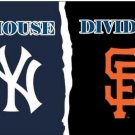 3x5 ft New York Yankees vs San Francisco Giants house divided flag 150x90 cm