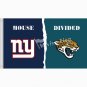 New York Giants VS Jacksonville Jaguars House Divided Rivalry Flag  150x90 cm