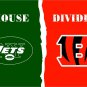 New York Jets vs Cincinnati Bengals House Divided Rivalry Flag 3'*5' 100D Polyester
