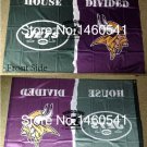 New York Jets Minnesota Vikings House Divided Flag 3ft x 5ft Polyester