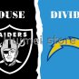 Oakland Raiders Flag 150x90cm house and divided dual banner duel San Diego Chargers flag