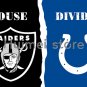 House Divided Rivalry Flag 90x150 polyester Oakland Raiders flag vs Indianapolis Colts flag 3x5 ft