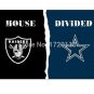 3x5 ft Oakland Raiders VS Dallas Cowboys house divided flag 150x90cm 2 metal grommets