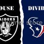 90x150cm Oakland Raiders flag with divided 3ftx5ft Houston Texans flag