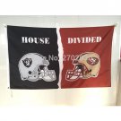 Oakland Raiders Flag Vs San Francisco 49ers Banner World Series House Divided flag 3x5 ft