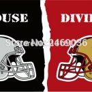 oakland raiders and san francisco 49ers house divided flag 3x5 FT