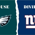 Philadelphia Eagles vs New York Giants House Divided Rivalry Flag 3 x 5 ft