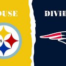 Pittsburgh Steelers vsNew England Patriots House Divided Rivalry Flag 90x150cm