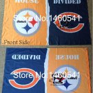 Pittsburgh Steelers Chicago Bears House Divided Flag 3ft x 5ft Polyester