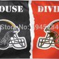 Pittsburgh Steelers Cleveland Browns Helmet House Divided Flag New 3x5ft