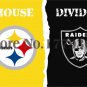 Pittsburgh Steelers Oakland Raiders House Divided Flag 3ft x 5ft Polyester