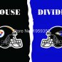 Pittsburgh Steelers vs Baltimore Ravens House Divided Rivalry Flag 90x150cm