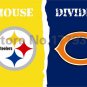 Pittsburgh Steelers Chicago Bears House Divided Flag 3ft x 5ft Polyester