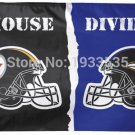 Pittsburgh Steelers vs. Baltimore Ravens House Divided Deluxe Flag, 3' x 5'