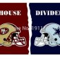 3x5 ft San Francisco 49ers PHelmet VS Dallas Cowboys PHelmet house divided flag