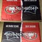 San Francisco 49ers Carolina Panthers House Divided Flag 3ft x 5ft Polyester