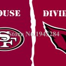Arizona Cardinals San Francisco 49ers House Divided Flag 3x5ft 150X90cm Polyester Flag