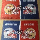 San Francisco 49ers England Patriots Helmet House Divided Flag 3ft x 5ft