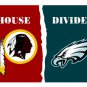 3x5 ft Washington Redskins VS Philadelphia Eagles house divided flag 150x90cm 2 metal grommet