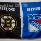Boston Bruins New York Rangers House Divided Flag hot sell goods 3x5 FT 150X90CM