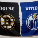 Boston Bruins Edmonton Oilers House Divided Flag hot sell goods 3X5FT