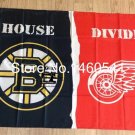 Boston Bruins Detroit Red Wings House Divided Flag 3ft x 5ft Polyester