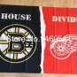 Boston Bruins Detroit Red Wings House Divided Flag 3ft x 5ft Polyester