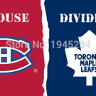 Montreal Canadiens Toronto Maple Leafs House Divided Flag Banner New 3x5ft
