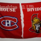 Montreal Canadiens Ottawa Senators House Divided Flag hot sell goods 3X5FT