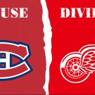 Montreal Canadiens and Detroit Red Wing House Divided flag banner 3X5FT