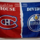 Montreal Canadiens Edmonton Oilers House Divided Flag Hot Sell Goods 3X5FT