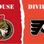 Philadelphia Flyers Ottawa Senators House Divided Hockey Indoor Outdoor College Flag 3' x 5'