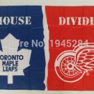 Toronto Maple Leafs Red Wings House Divided Flag Banner New 3x5ft 90x150cm