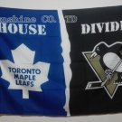 Toronto Maple Leafs Pittsburgh Penguins House Divided Flag hot sell goods 3X5FT