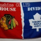 Chicago Blackhawks Toronto Maple Leafs House Divided Flag hot sell goods 3x5 FT