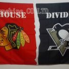 Chicago Blackhawks Pittsburgh Penguins House Divided Flag hot sell goods 3x5 FT