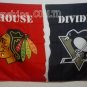 Chicago Blackhawks Pittsburgh Penguins House Divided Flag hot sell goods 3x5 FT