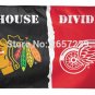 Chicago Blackhawks vs. Detroit Red Wings House Divided Flag 3x5FT