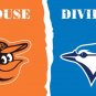 Baltimore Orioles and Toronto Blue Jays House Divided flag 90x150cm