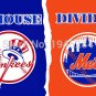 New York Yankees New York Mets House Divided Flag Banner New 3x5FT