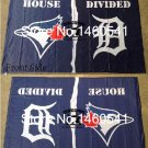 Toronto Blue Jays Detroit Tigers House Divided Flag 3ft x 5ft Polyester