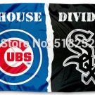 Chicago White Sox and Chicago Cubs House Divided Flag 3x5 FT 150X90CM
