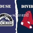 Colorado Rockies Boston Red Sox House Divided Flag 3x5 FT