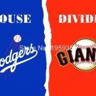 Los Angeles Dodgers vs San Francisco Giants house divided Flag 3ft x 5ft