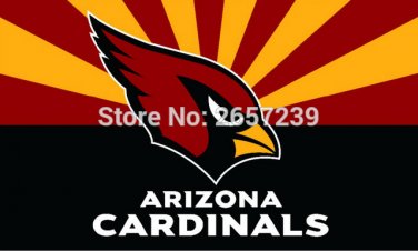 Arizona Cardinals wordmark new style Flag 3x5FT  banner 100D 150X90CM