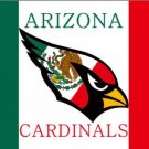 Arizona Cardinals Flag with Mexico FLAG banner 100D Polyester 90x150cm