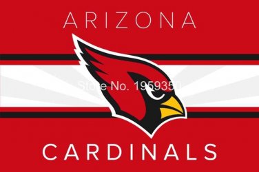 Arizona Cardinals 3ft x 5ft Flag 100D polyester 90x150cm 2 metal grommets 40011